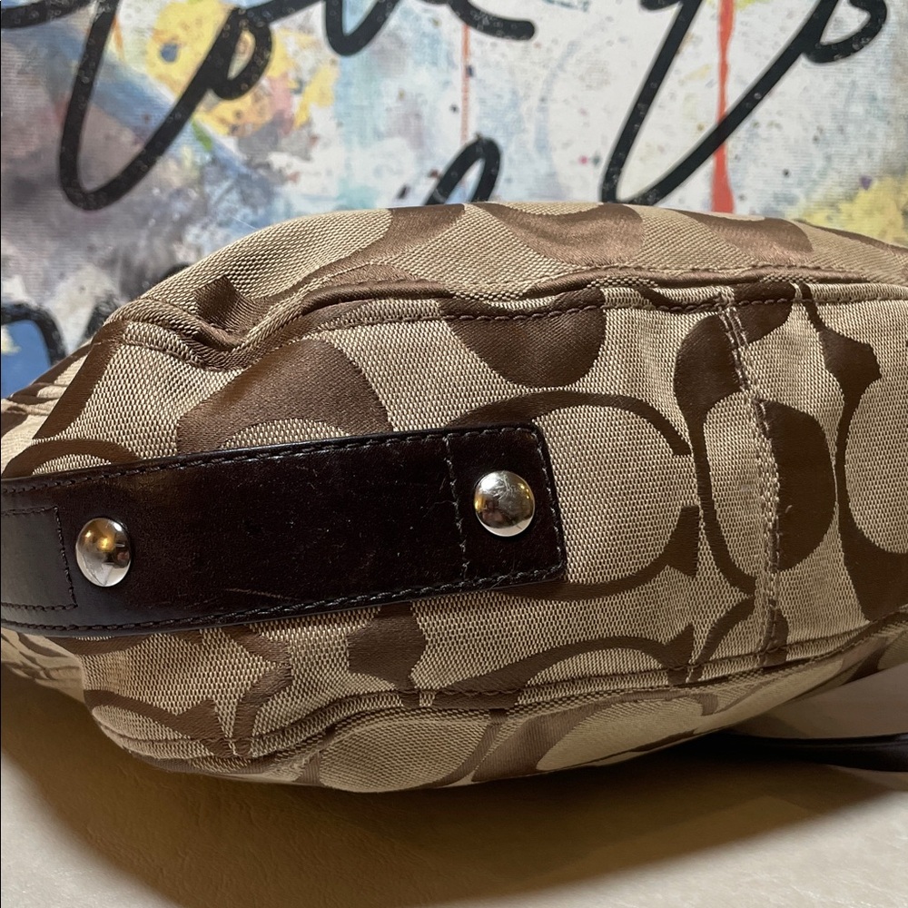 Coach Large Zoe Hobo Bag in Signature Jacquard WITH Crossbody Strap EUC ๐คฉ - Picture 17 of 17